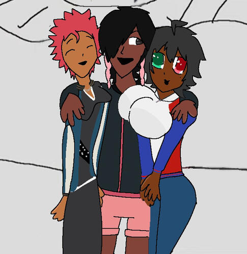 IchiKuuDaku Nyan Neko Sugar Girls redraw by oomfie @jermatoki again LOL!